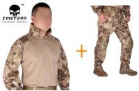 Kryptek Highlander Emerson uniforme camisa y pantalones con rodilleras Emerson